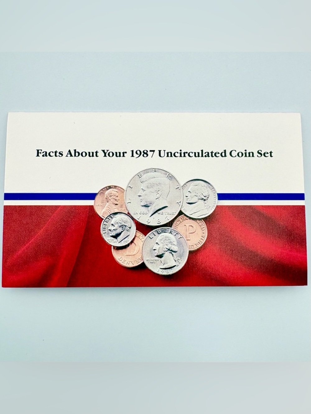 1987 Philadelphia and Denver United States Mint Uncirculated Coin Set 2-Pack - Picture 7 of 9